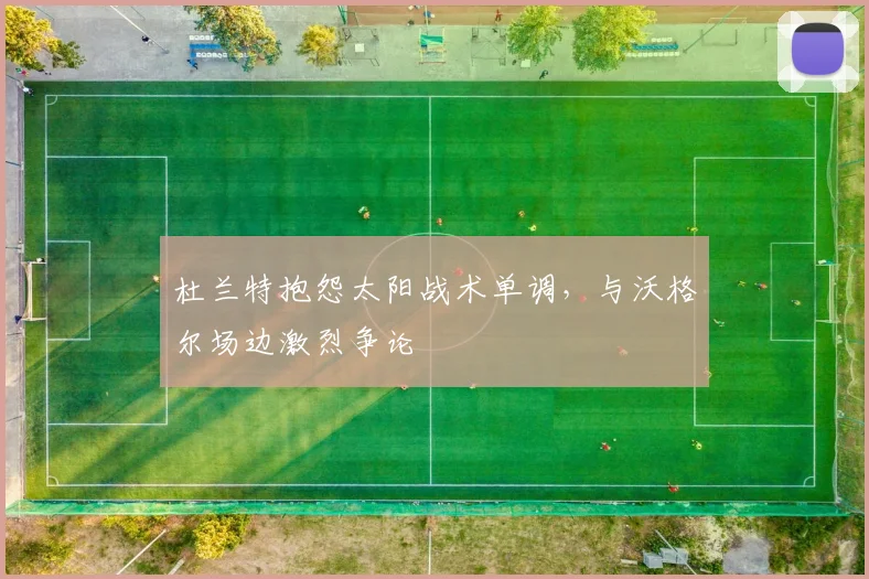 杜兰特抱怨太阳战术单调，与沃格尔场边激烈争论